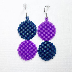Blue & Violet Stacked Circles