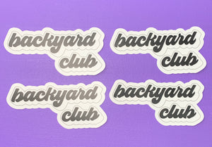 Backyard Club Logo Sticker