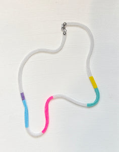 Neon Splash Skinny Necklace