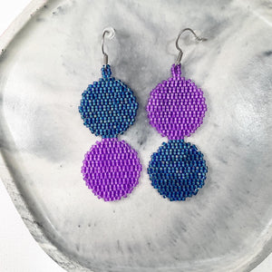 Blue & Violet Stacked Circles