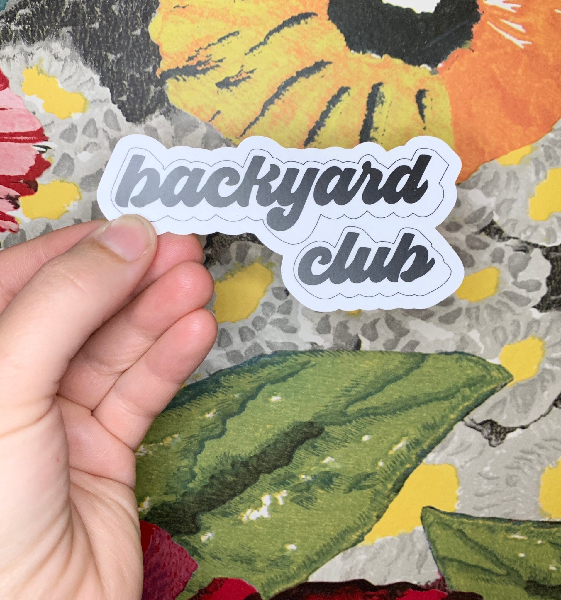 Backyard Club Logo Sticker