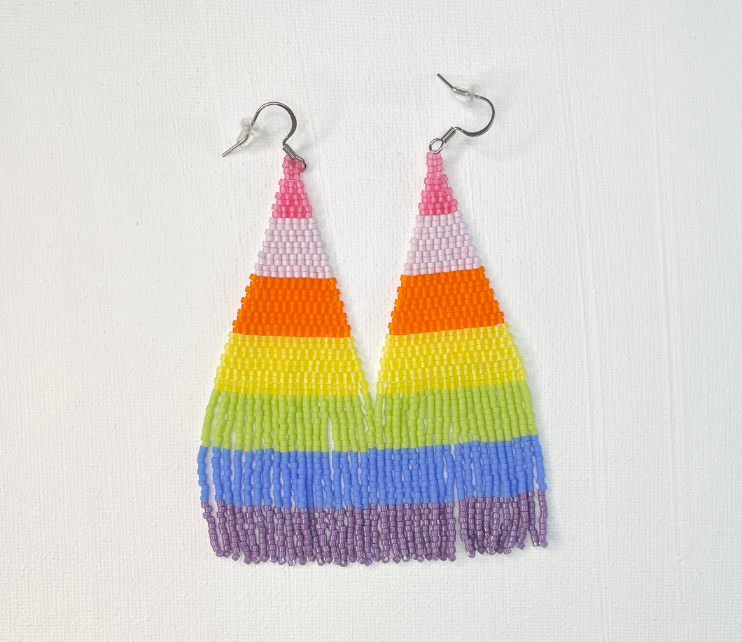 Pastel Rainbow Fringe