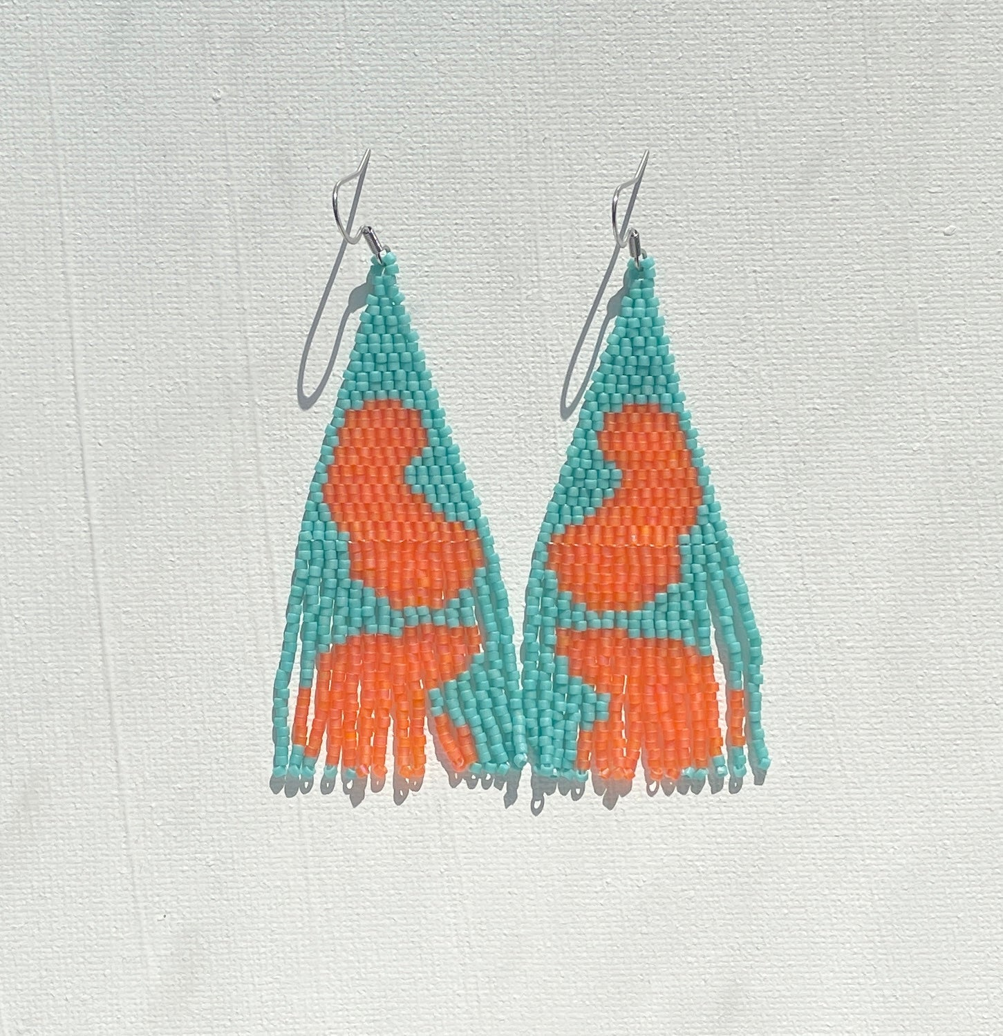 Orange Blob Earrings